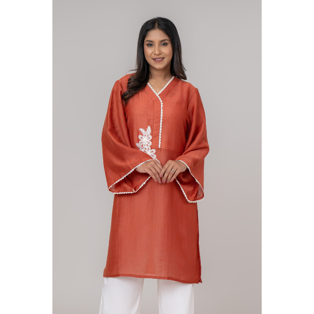 Women's Cotton Kurti Brown