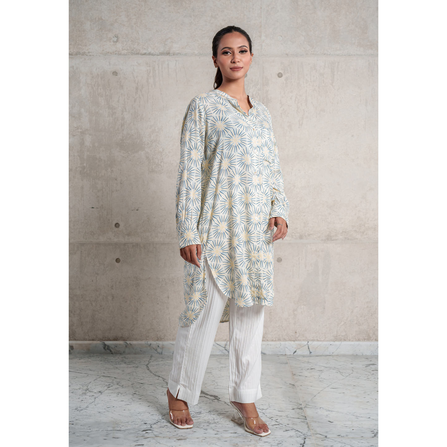 Women's Long Shirt (AOP L-8)