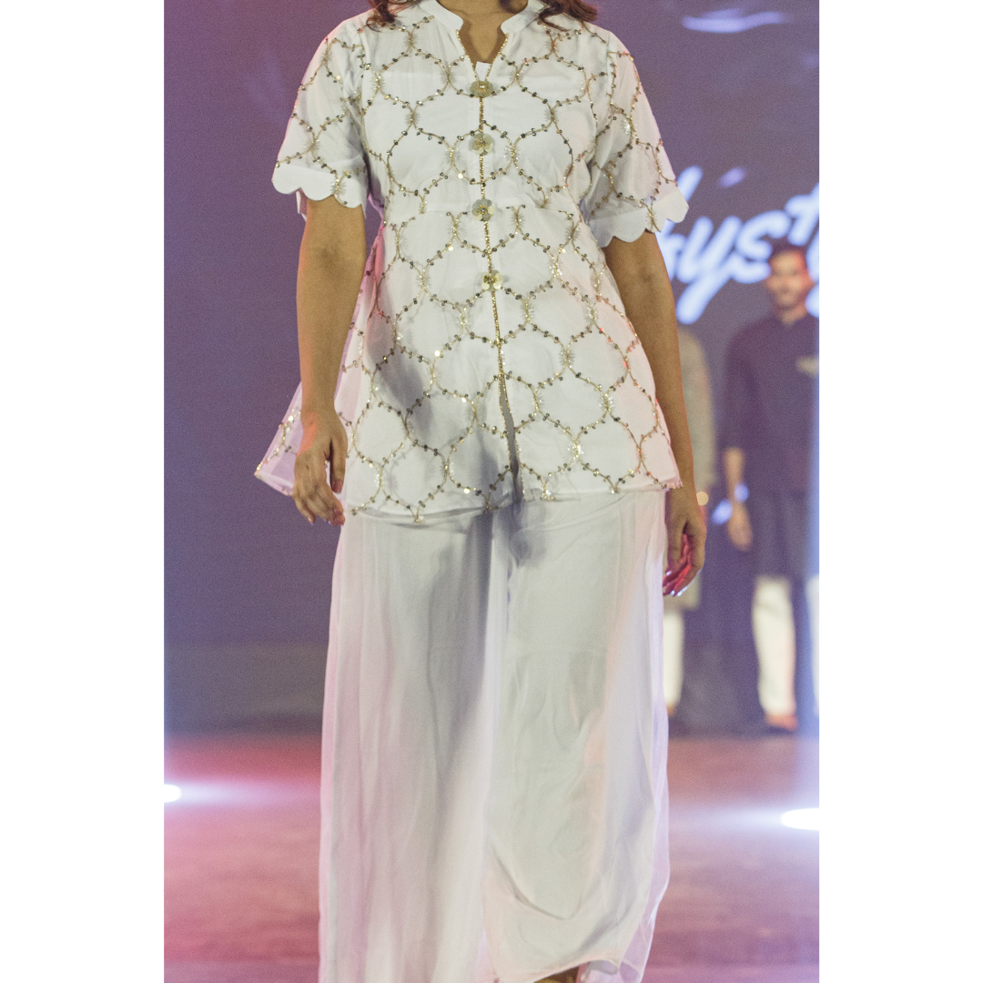 Women's Sharara (White)