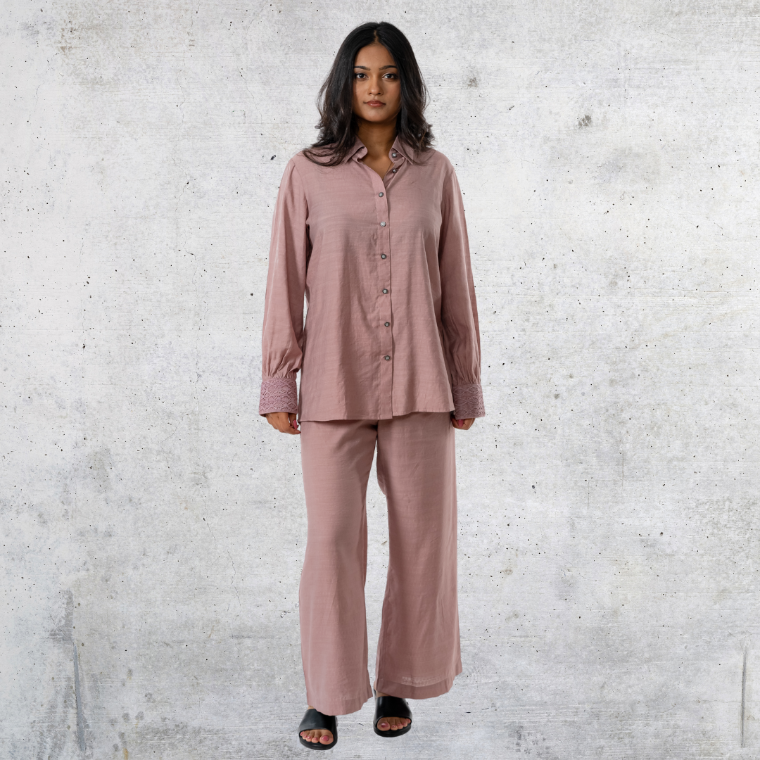 Women's Silk Crepe Co-Ord Onion
