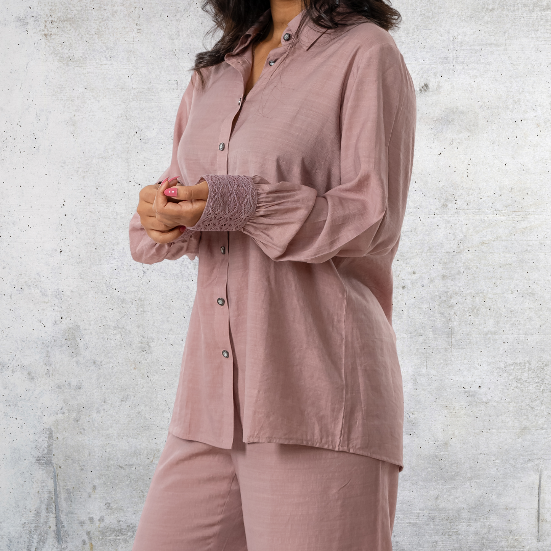 Women's Silk Crepe Co-Ord Onion