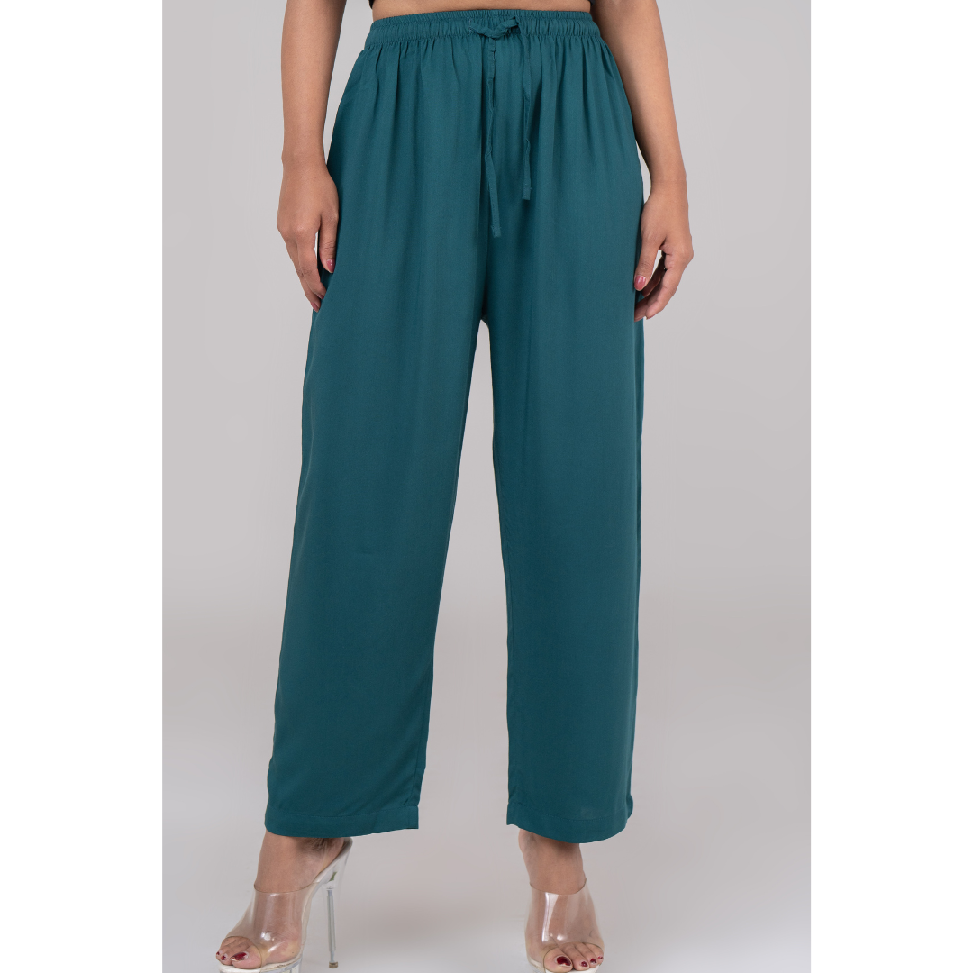 Women's Solid Pant Forest