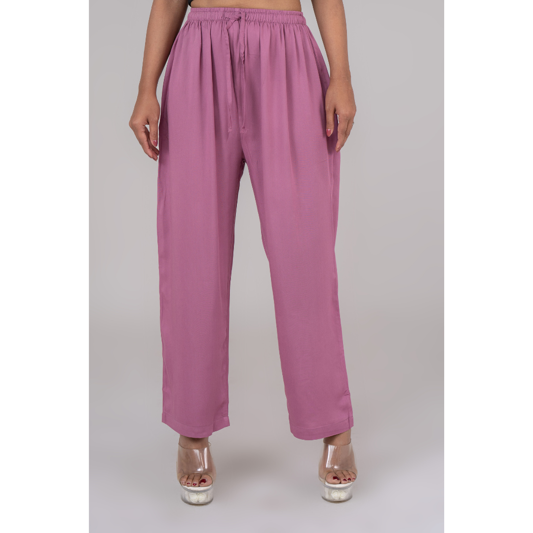 Women's Solid Pant Onion
