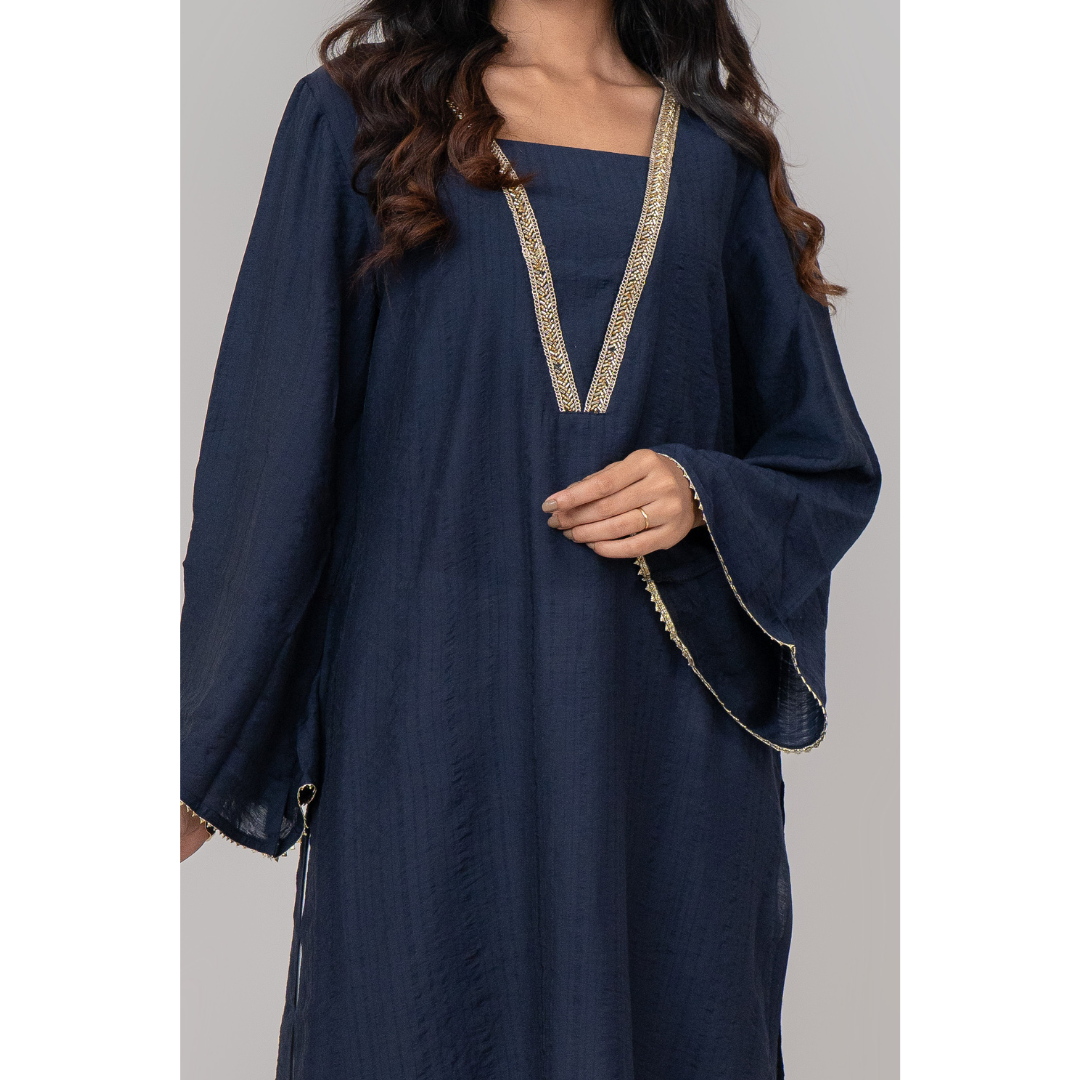 Women's V Kurti Navy