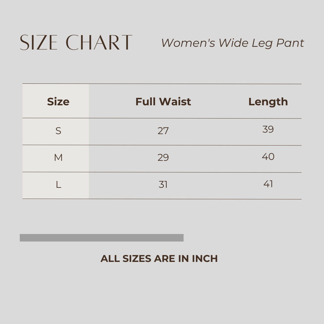 Women's Wide Leg Pant Powder Blue