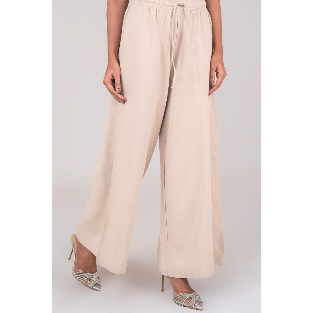 Women's Wide Leg Pant Tancel Cream