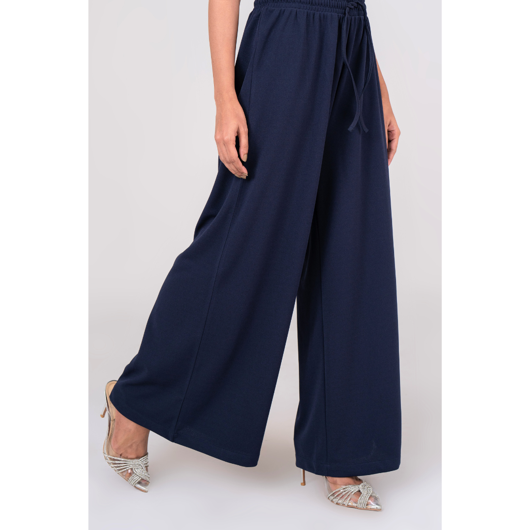 Women's Wide Leg Pant Tancel Navy