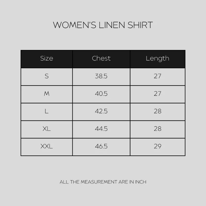 Women's Linen Shirt AOP L-3
