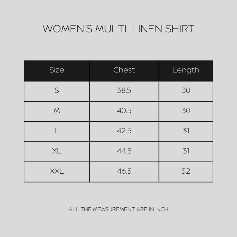 Women's Multi Linen Shirt M-1