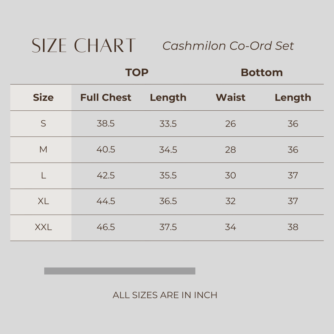 Women's Cashmilon Co-Ord Set (Tortilla)