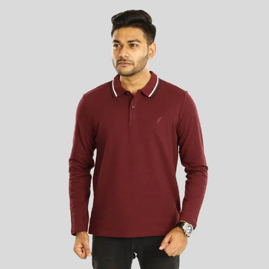 Full Sleeve Polo Burgundy