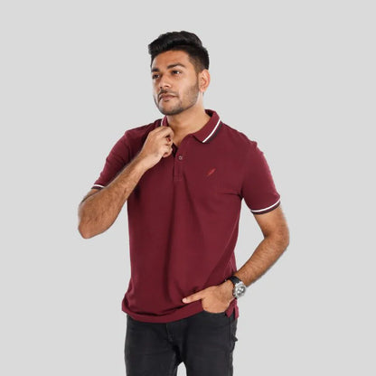 Men's Standard Polo (Burgundy)