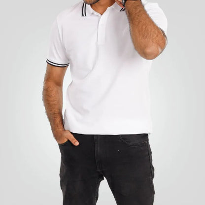 Men's Standard Polo (White)