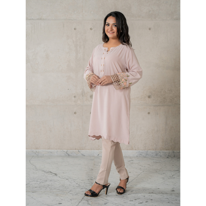 Women's Cashmilon Kurti (Tan)