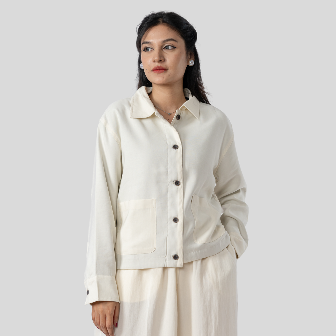 Women's Tencel Jacket (Off White)