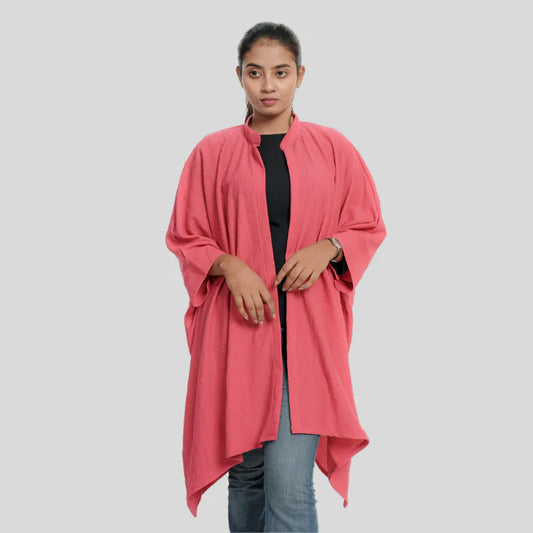 Women's Crepe Kaftan (Hot Pink)