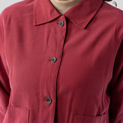 Women's Tencel Top Bottom (Maroon)