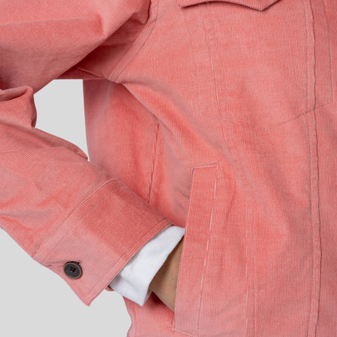 Women's Cord Jacket (Light Pink)