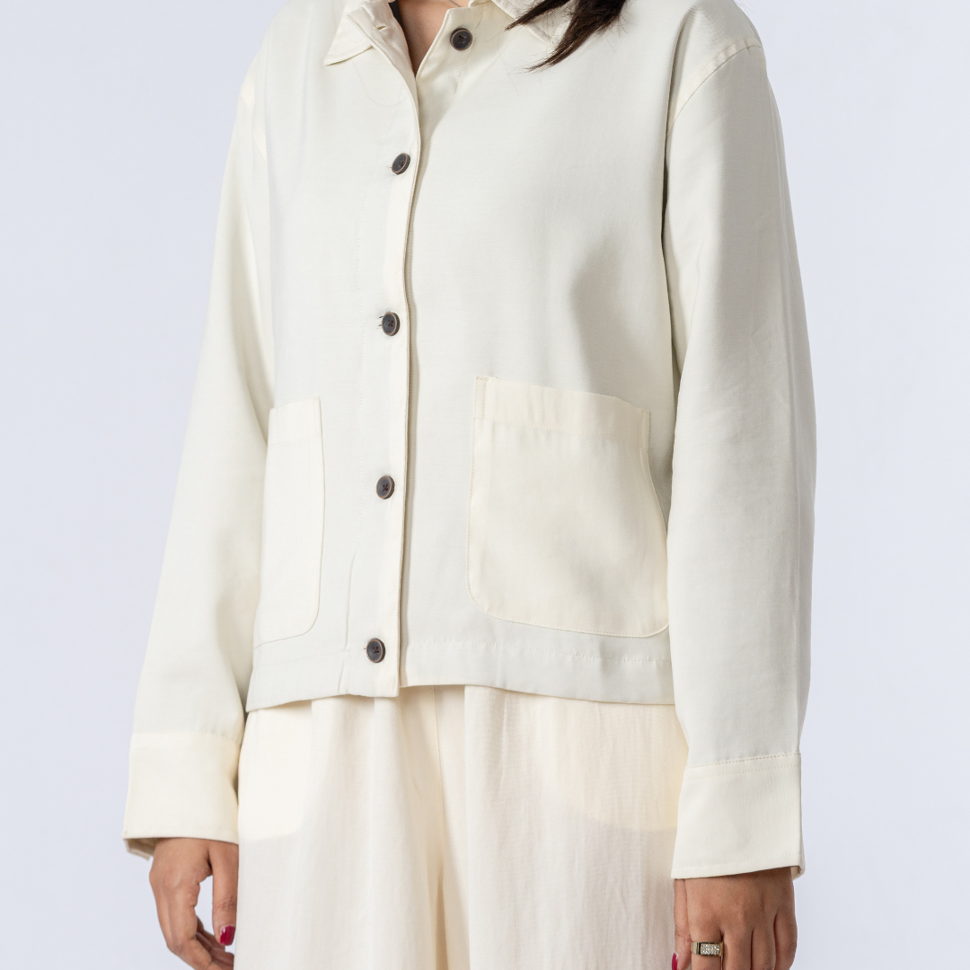 Women's Tencel Jacket (Off White)