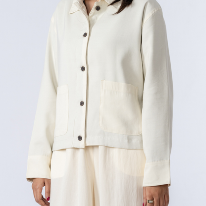 Women's Tencel Jacket (Off White)
