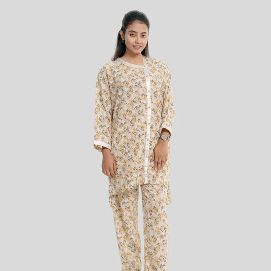 Women's AOP Silk CO-ORD set (S-01)