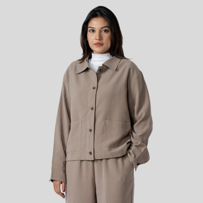 Women's Tencel Jacket (Olive)