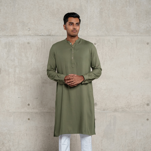 Men's Premium Panjabi (Olive)