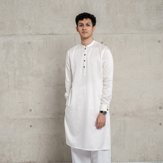 Men's Premium Panjabi (White)