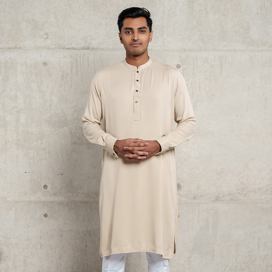 Men's Premium Panjabi (Beige)