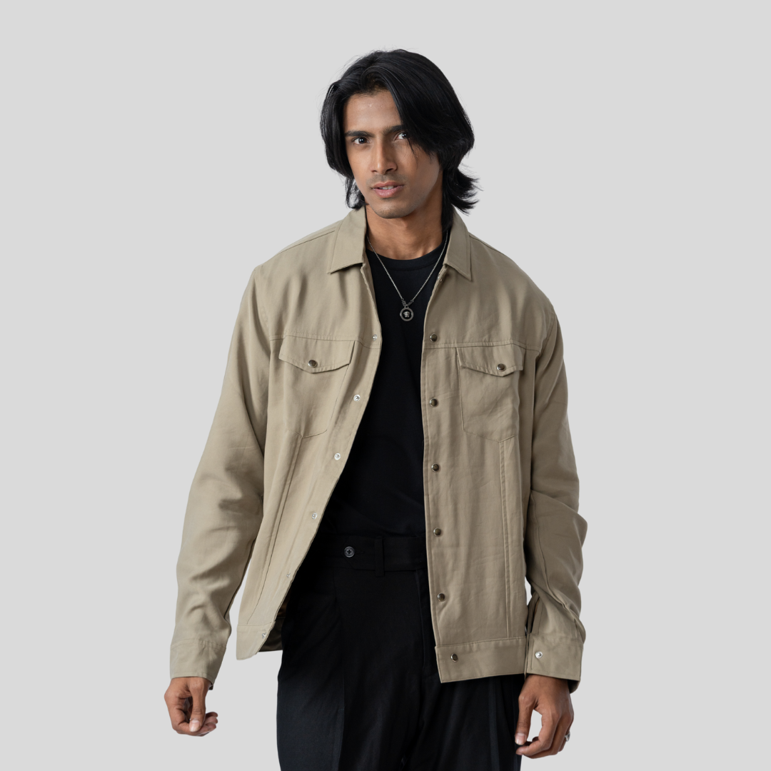 Men's Cut & Sew Jacket Olive Moss