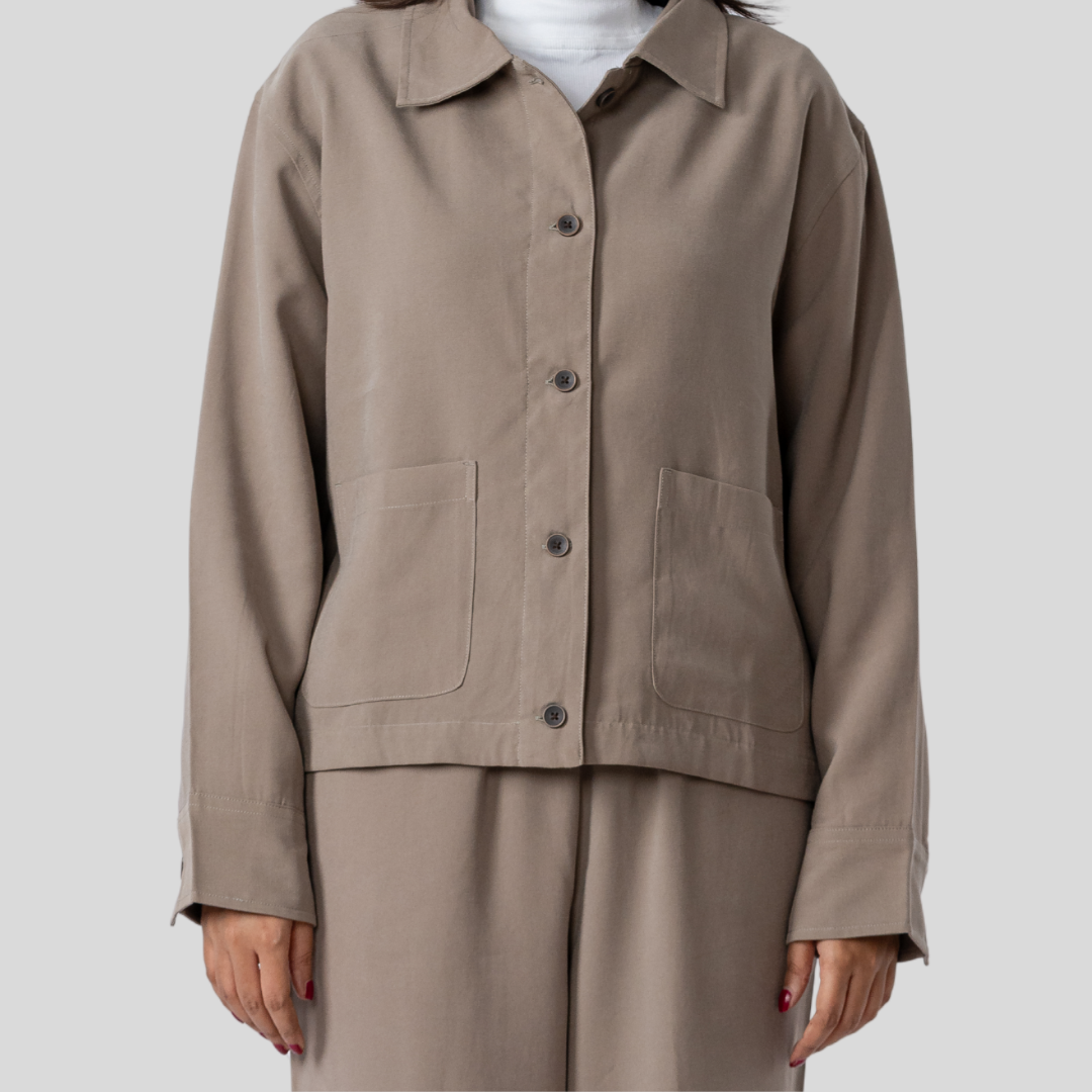 Women's Tencel Jacket (Olive)