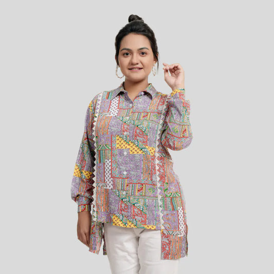 Women's Multi Linen Shirt M-2