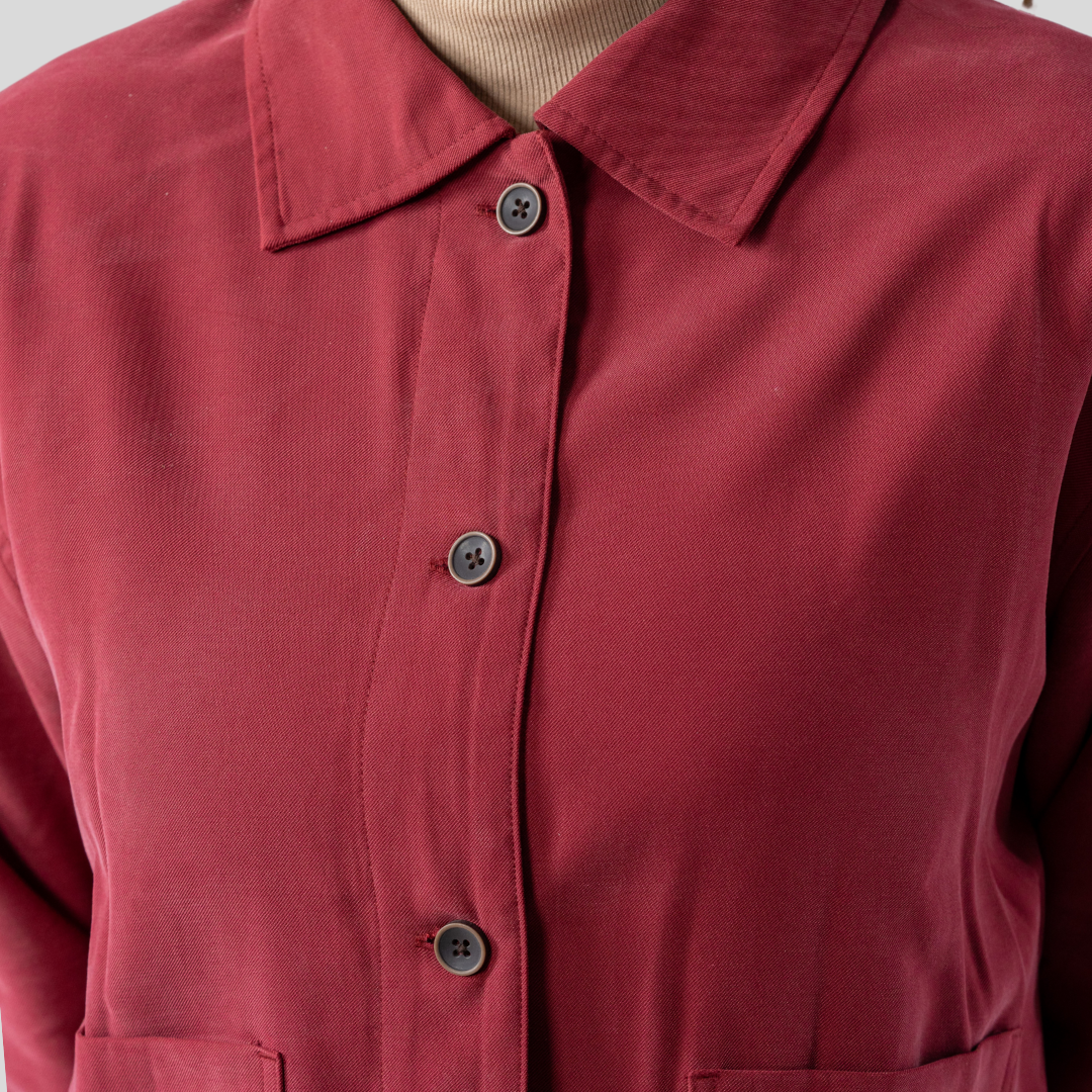 Women's Tencel Jacket (Maroon)