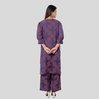 AOP Karchupi Co-Ord D Purple