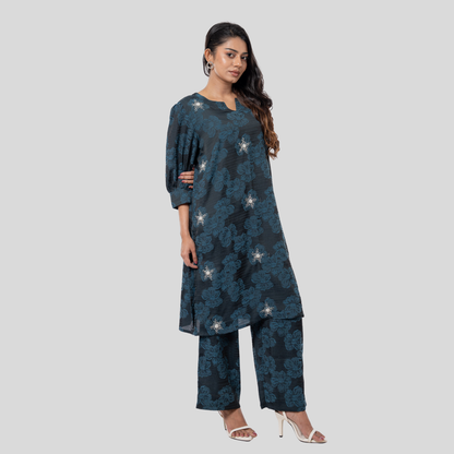 AOP Karchupi Co-Ord D Teal