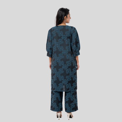 AOP Karchupi Co-Ord D Teal