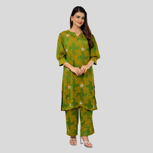 AOP Karchupi Co-Ord Yellow