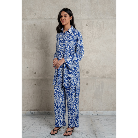 AOP Linen Co-Ord Set L-1