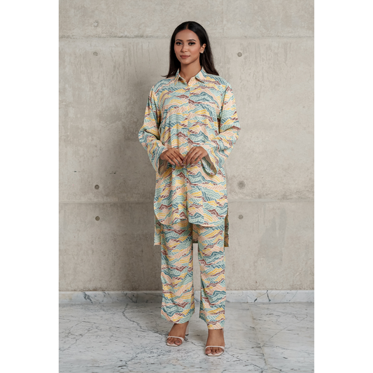 AOP Linen Co-Ord Set L-2