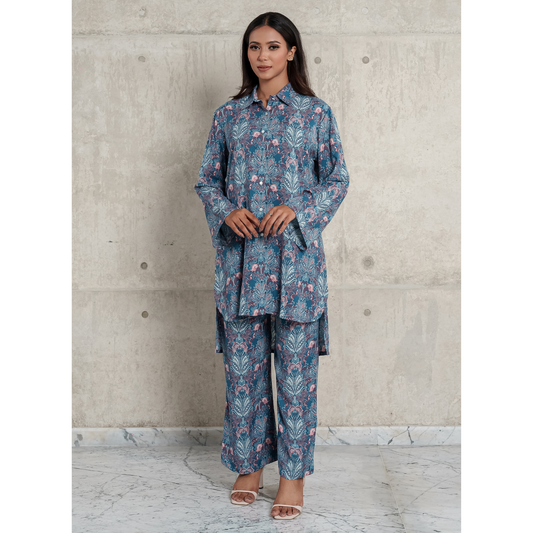 AOP Linen Co-Ord Set L-3