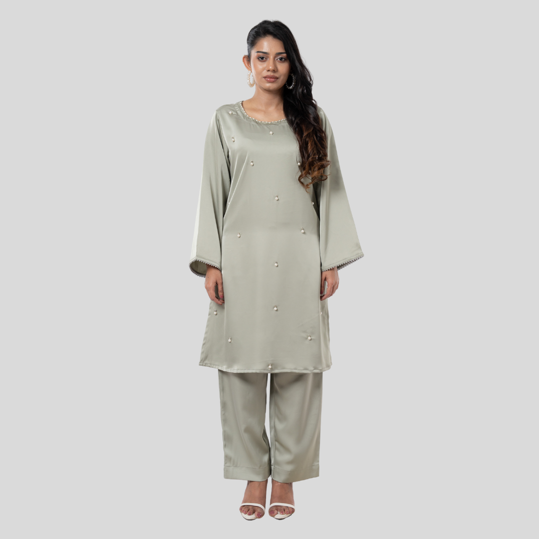 AOP Pearl Co-ord Shatin Grey