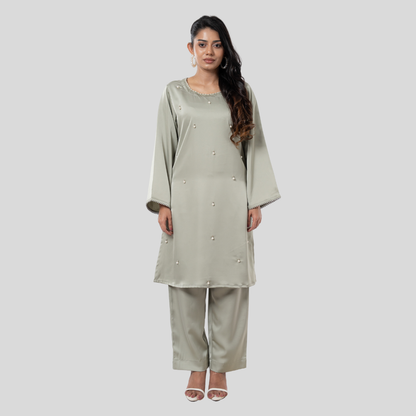 AOP Pearl Co-ord Shatin Grey