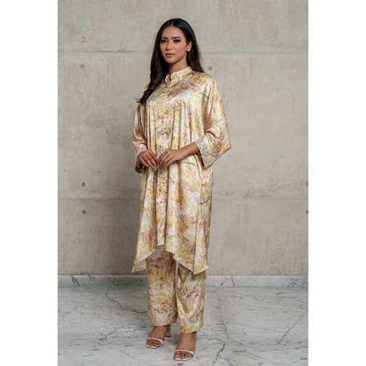 AOP Rayon Co-Ord Set (Yellow)