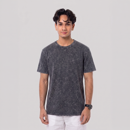 Acid Wash Tee Charcoal Grey
