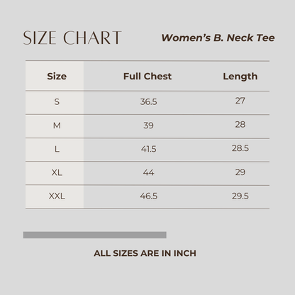 Women's B. Neck Tee Beige