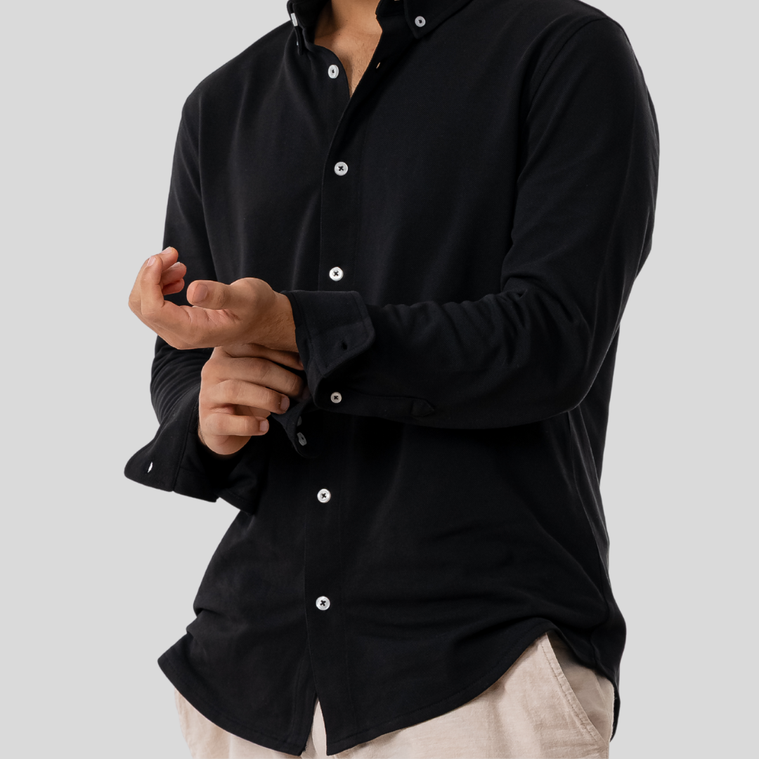 Men's Knit Shirt Black