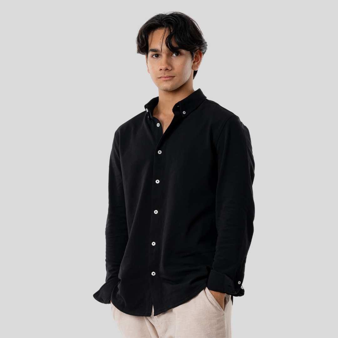 Men's Knit Shirt Black