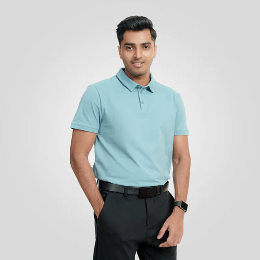 Men's Executive Polo Sky