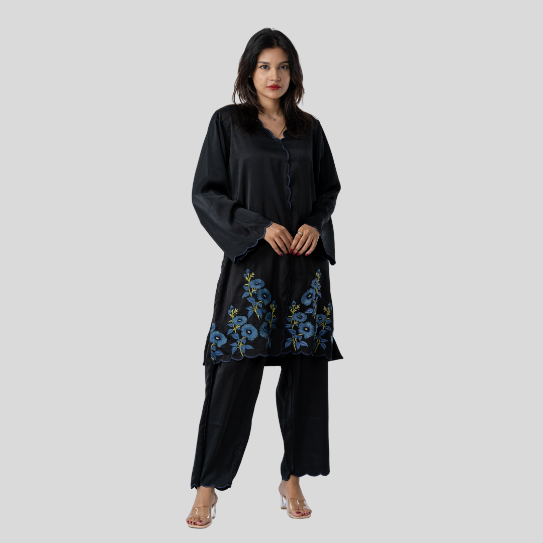 Blueberry Co-ord Set Black