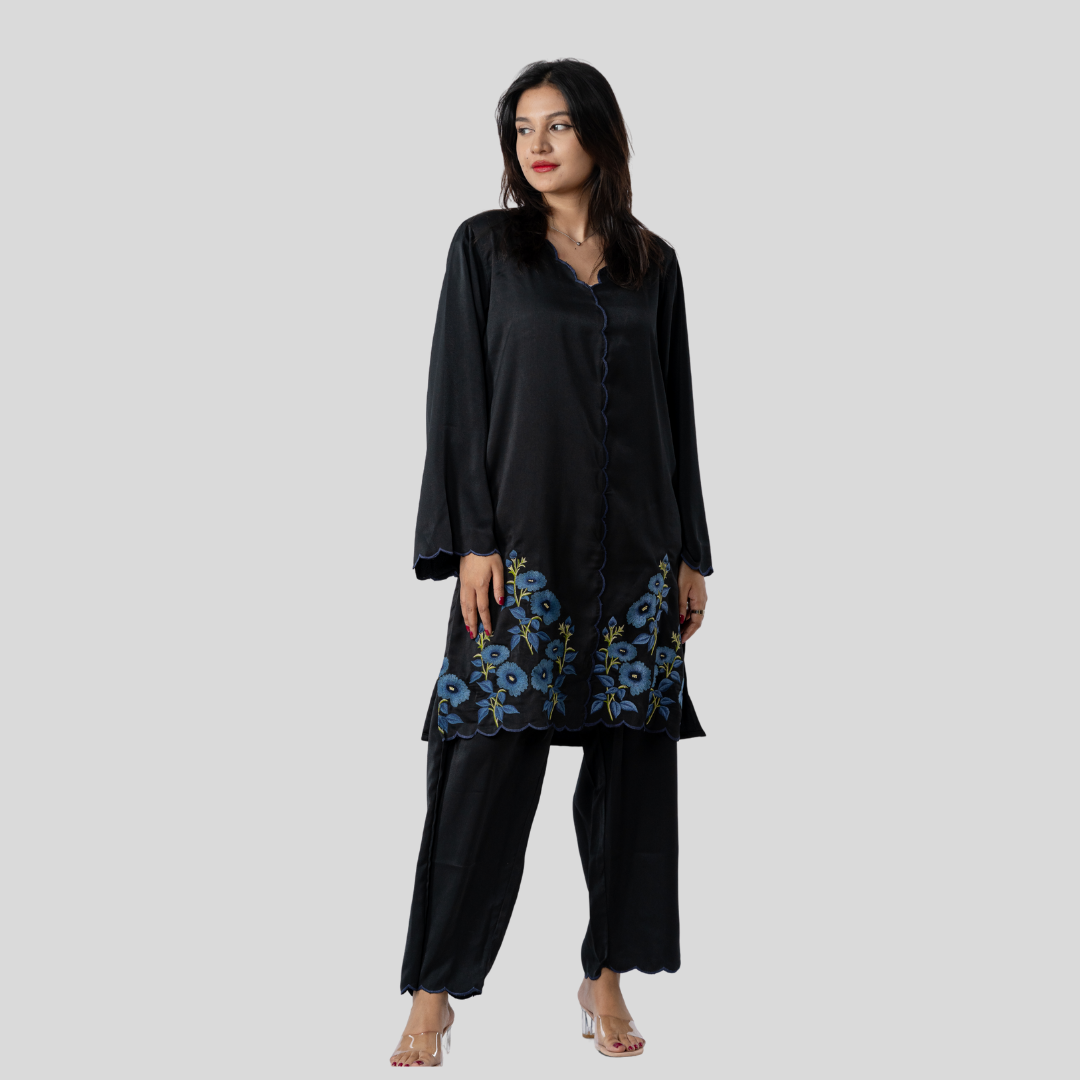 Blueberry Co-ord Set Black